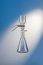 47mm glass filtration assembly<br>c/w 1L filtering flask and 300ml funnel